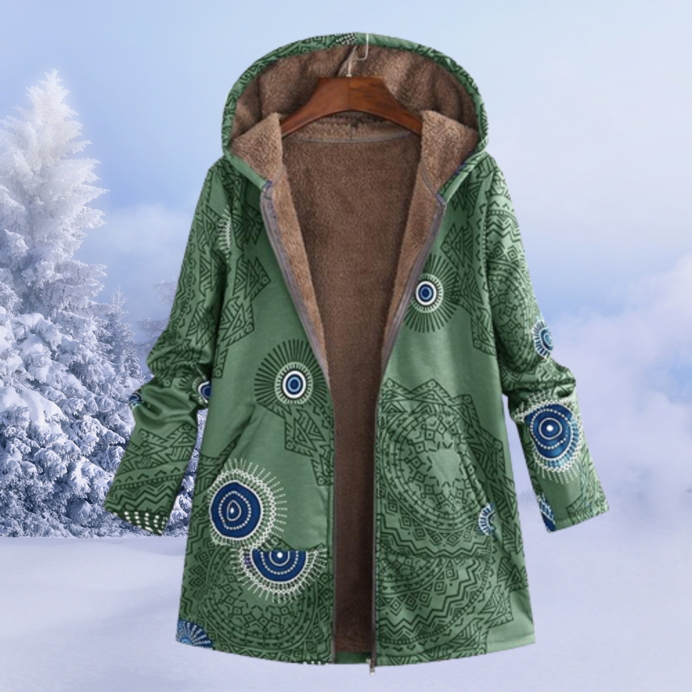 Gabrielle | Elegante giacca da donna con motivo floreale per l'inverno