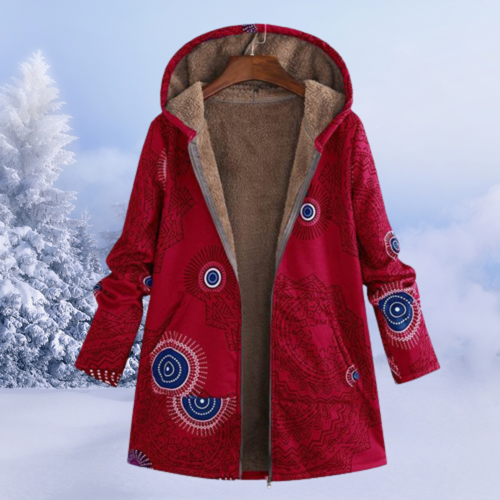 Gabrielle | Elegante giacca da donna con motivo floreale per l'inverno