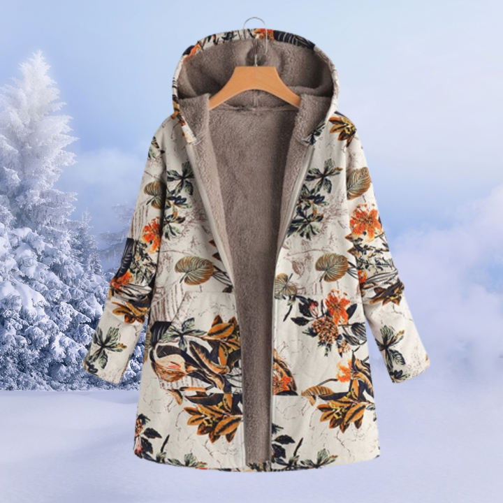 Gabrielle | Elegante giacca da donna con motivo floreale per l'inverno