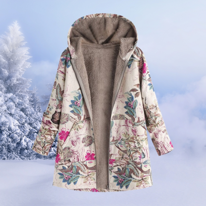 Gabrielle | Elegante giacca da donna con motivo floreale per l'inverno