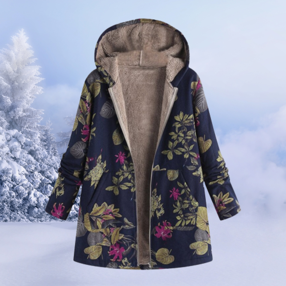 Gabrielle | Elegante giacca da donna con motivo floreale per l'inverno