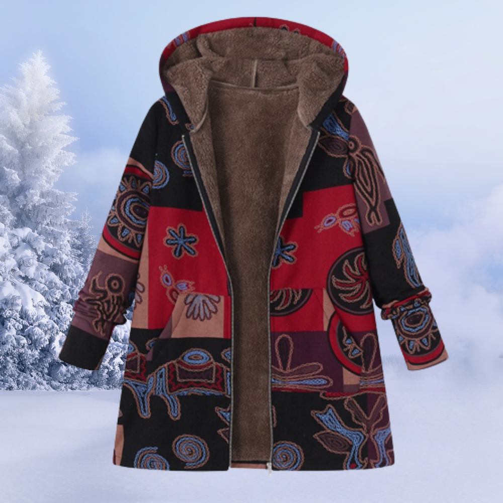 Gabrielle | Elegante giacca da donna con motivo floreale per l'inverno