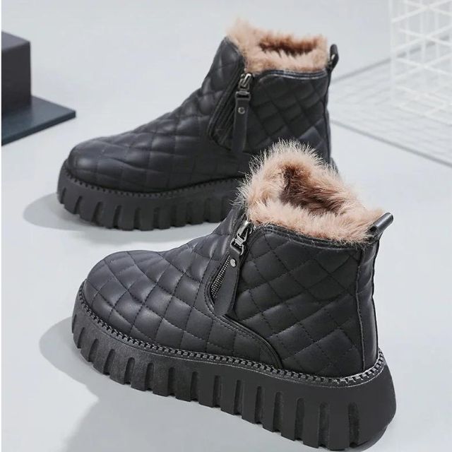 Casual Stiefeletten mit Plateau und Reißverschluss für Damen | Perfekt für den Alltag