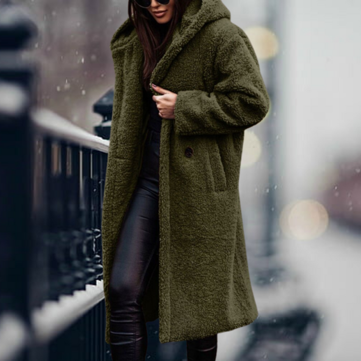 Ailani - Manteau d'hiver long en peluche élégant pour femmes