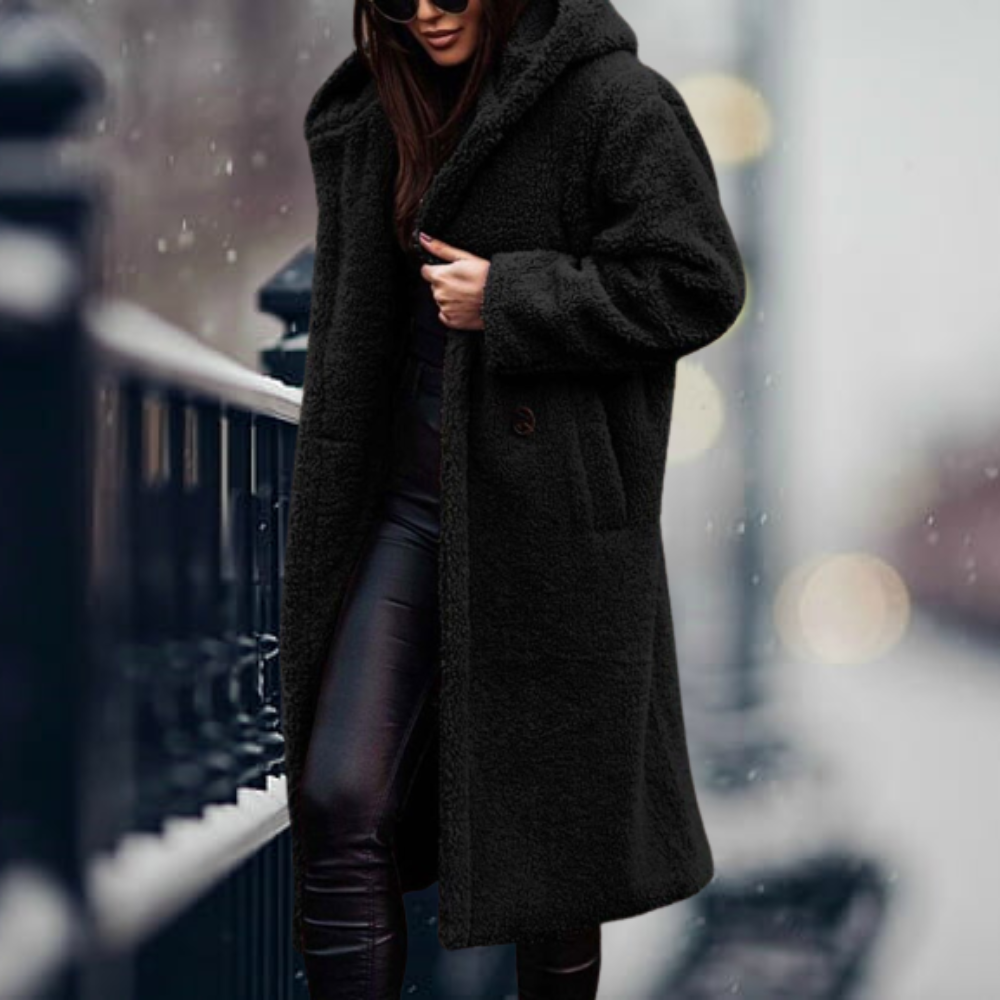 Ailani - Manteau d'hiver long en peluche élégant pour femmes