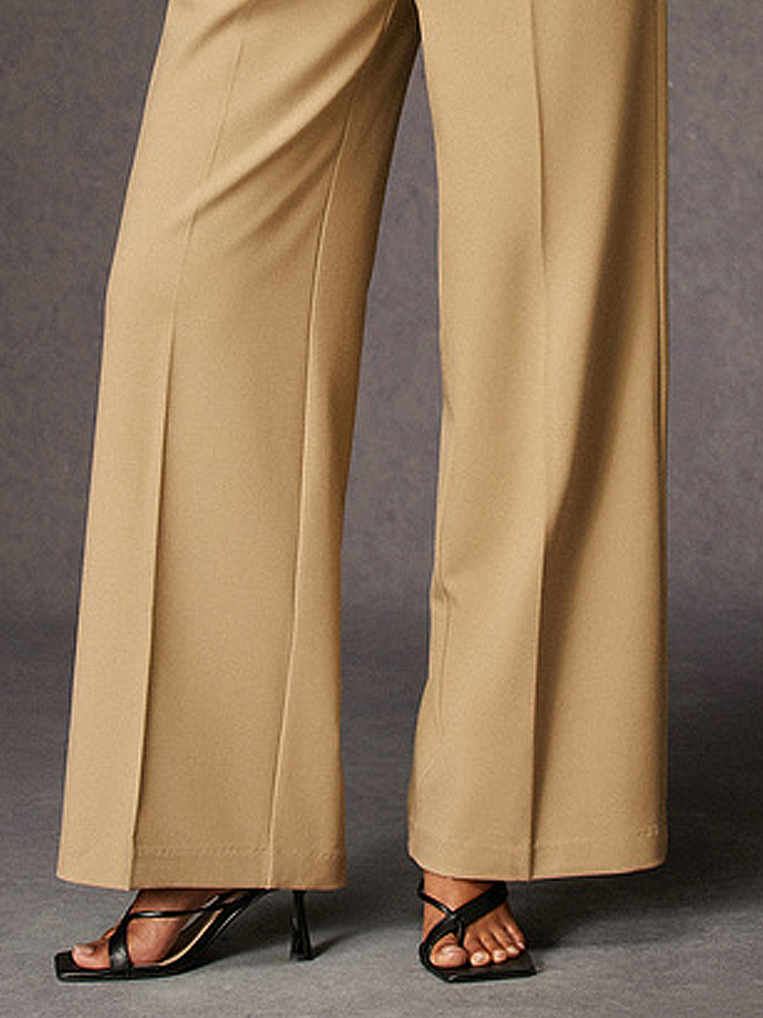 Gerlinde - Pantalon long droit ample urbain uni