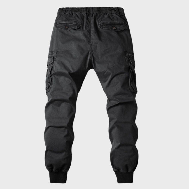 Pantalon cargo homme jogger – Pantalon de loisirs confortable avec ceinture élastique et poches style utilitaire
