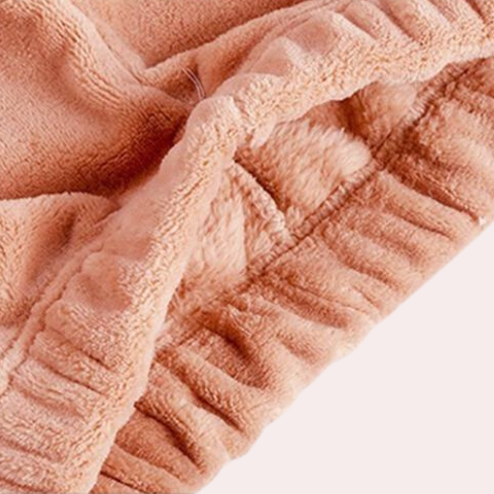 Pigiama donna morbido in pile – Set pigiama 2 pezzi con maglia a maniche lunghe e pantaloni