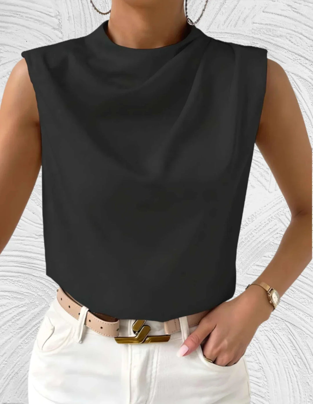 Mairead – Elegante ärmellose Bluse