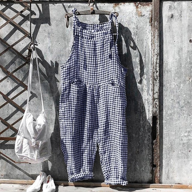 HARPER - Gestreifter Baggy-Jumpsuit im Vintage-Look