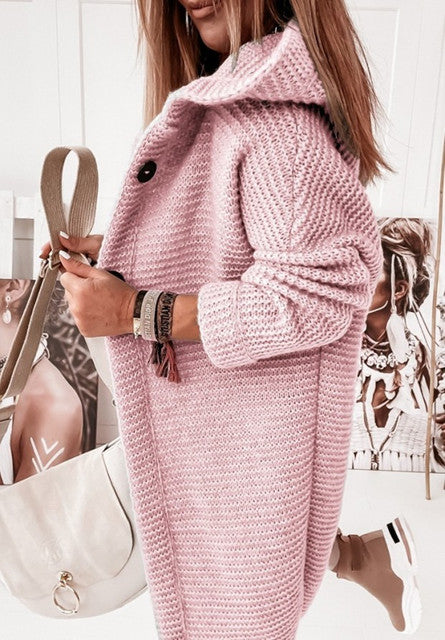 Mellissa - Cardigan lavorato a maglia con cappuccio