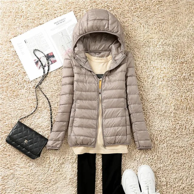 Light Classic Down Winter Parka for Women | Ideal for winter