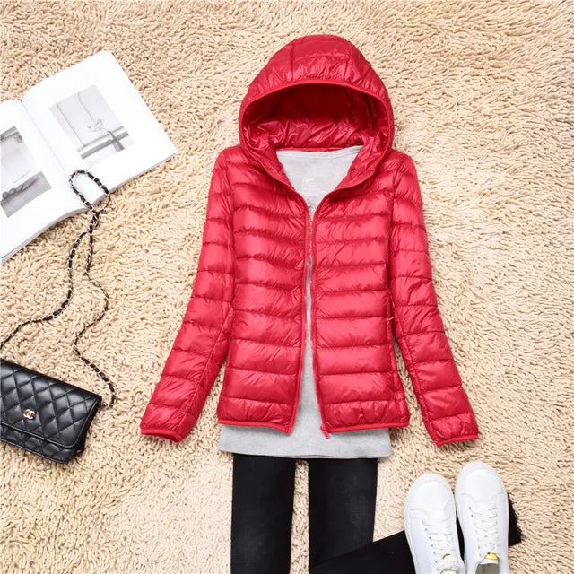 Light Classic Down Winter Parka for Women | Ideal for winter