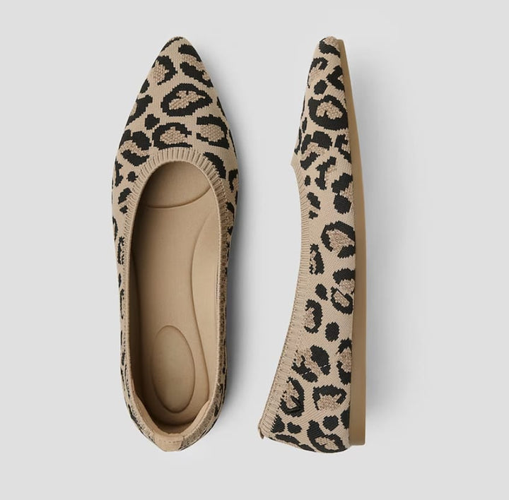 Ballerines pour femmes avec dentelle – Ballerines respirantes avec confort élastique pour bureau, loisirs et quotidien