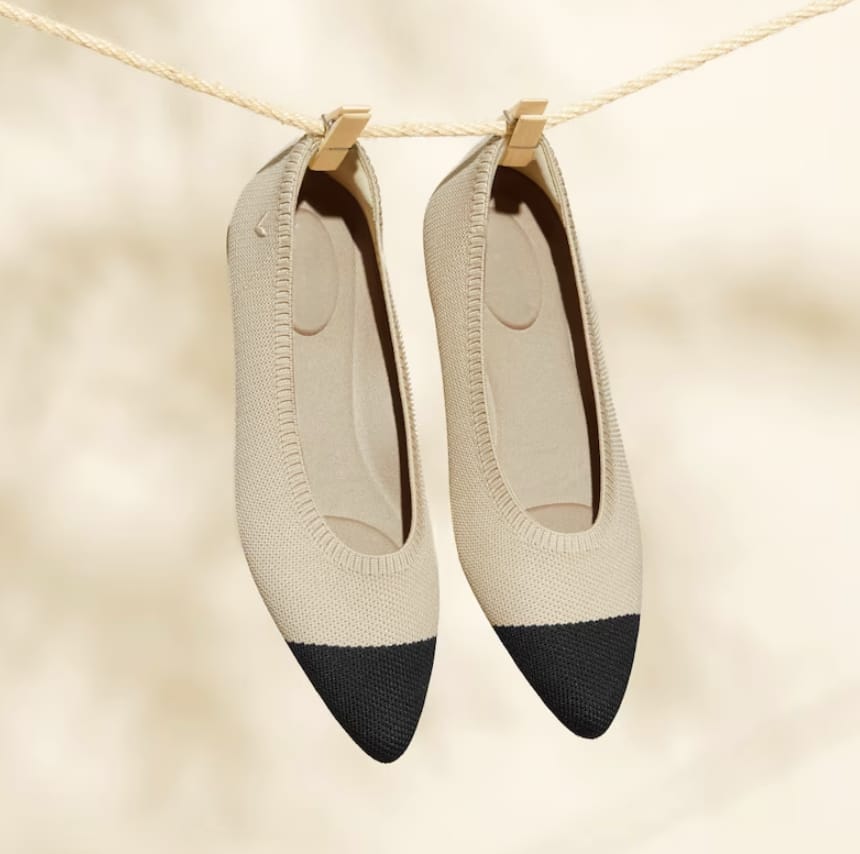 Ballerines pour femmes avec dentelle – Ballerines respirantes avec confort élastique pour bureau, loisirs et quotidien