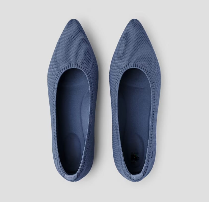 Ballerines pour femmes avec dentelle – Ballerines respirantes avec confort élastique pour bureau, loisirs et quotidien