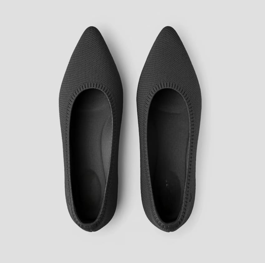 Ballerines pour femmes avec dentelle – Ballerines respirantes avec confort élastique pour bureau, loisirs et quotidien