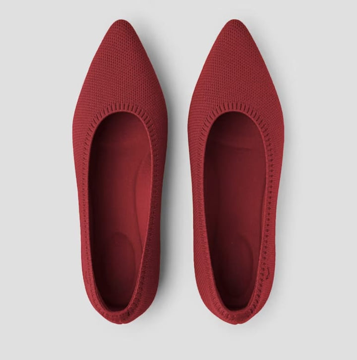 Ballerines pour femmes avec dentelle – Ballerines respirantes avec confort élastique pour bureau, loisirs et quotidien