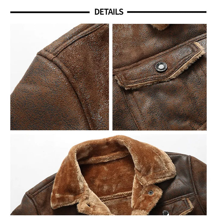 Kirby - Herren Winter Hero Lederjacke