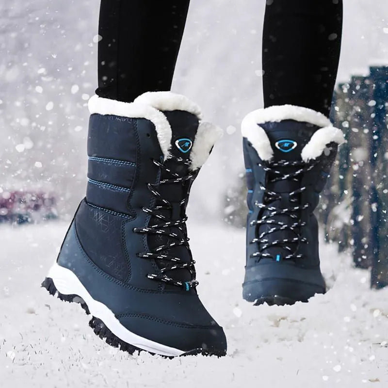 Warme Rutschfeste Winter Schnee Stiefel Für Damen | Perfekt für Outdoor-Aktivitäten