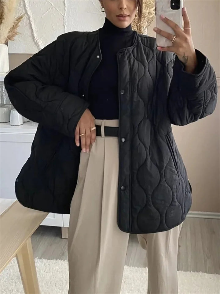 Cori - Veste oversize matelassée avec boutons-pression