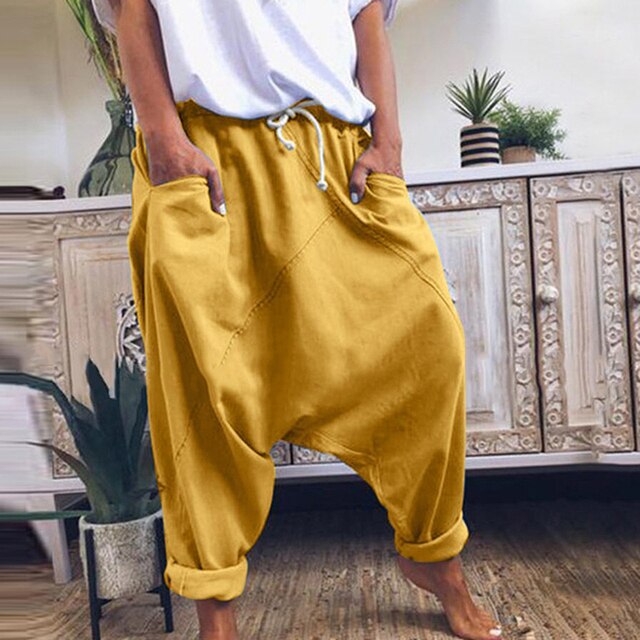 Elegante pantaloni sarouel da donna in stile harem – Comodi, casual e versatili