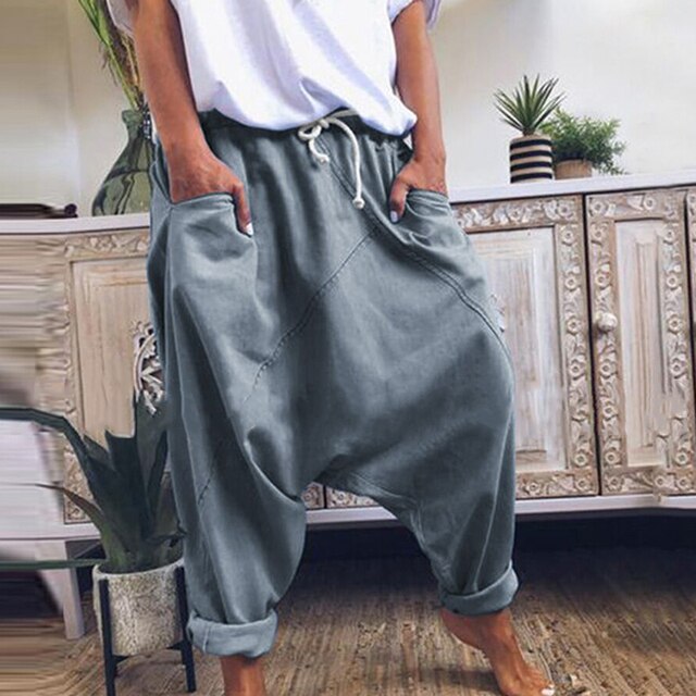 Elegante pantaloni sarouel da donna in stile harem – Comodi, casual e versatili