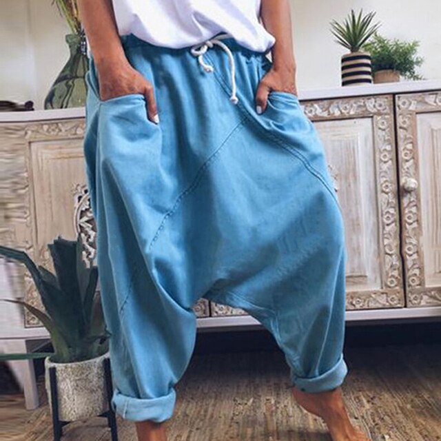 Elegante pantaloni sarouel da donna in stile harem – Comodi, casual e versatili