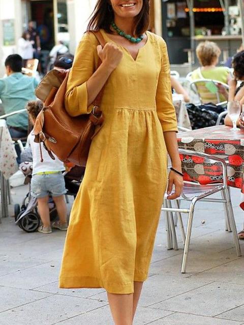 AUDREY - Robe avec manches mi-longues
