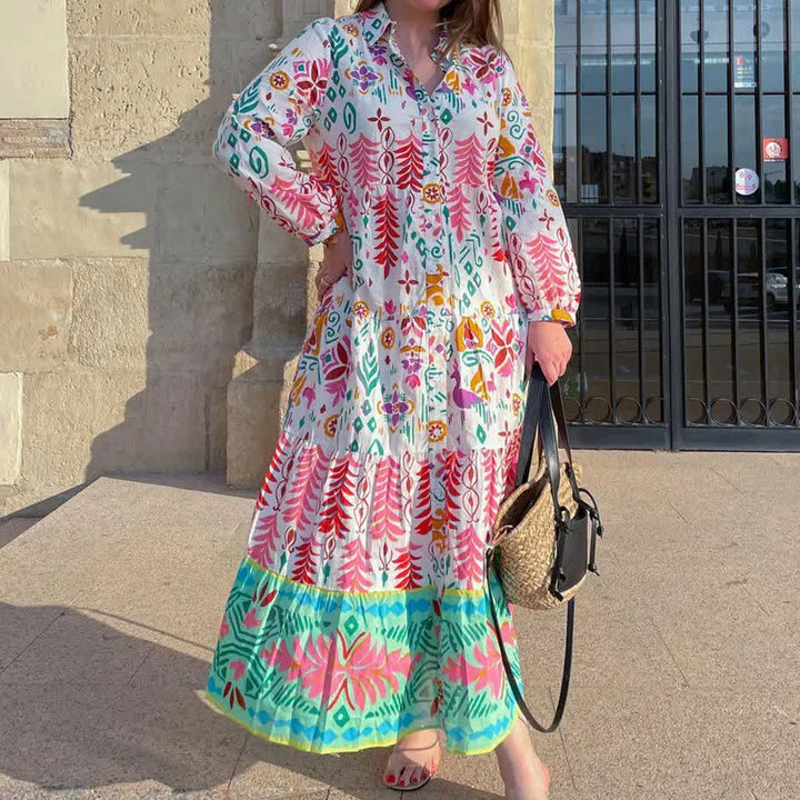 Karoline - Robe midi florale