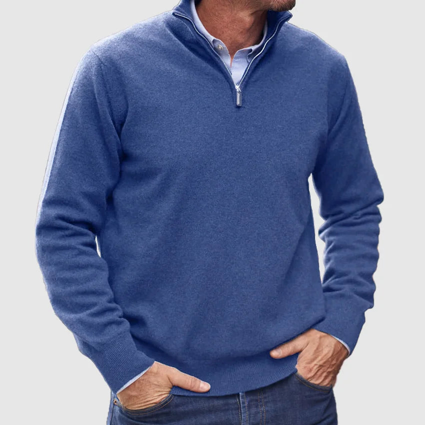 Pull pour hommes avec fermeture éclair