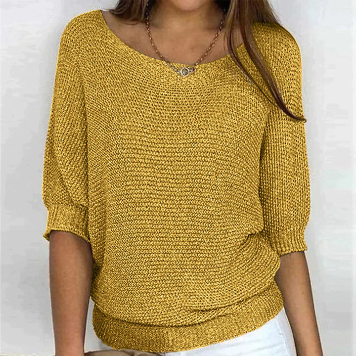 Bellerose - Top - Elegante - Motivo a maglia / Design versatile - Adatto per tutti i giorni per donna
