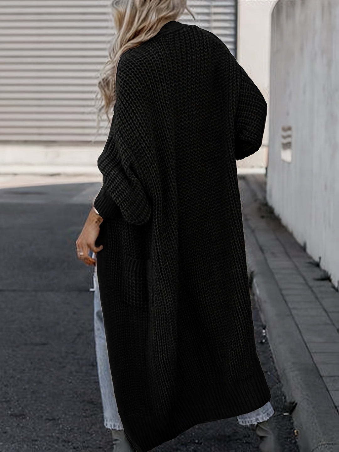 Lässiger Strickcardigan aus Wolle mit Taschen für Damen | Perfekt für den Alltag