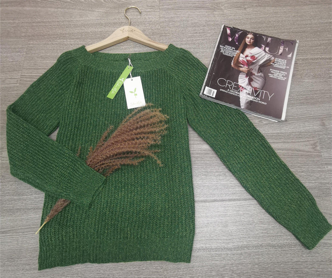 Fränze - Pull basique Brillance botanique