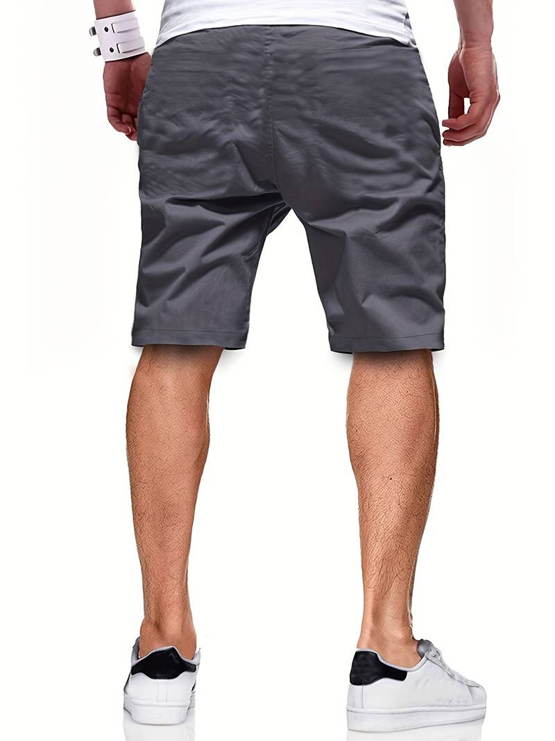 Herren Shorts mit Kordelzug – Bequeme Sommer-Shorts aus Baumwollmix für Freizeit, Sport & Streetwear Style