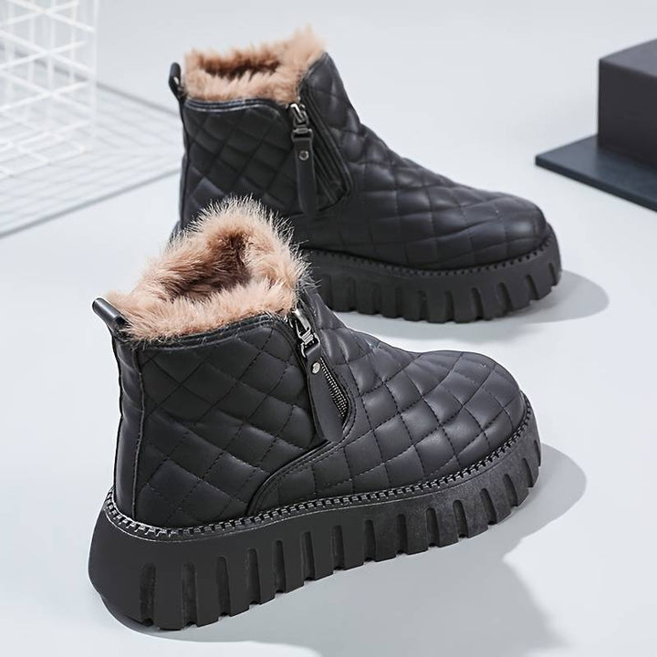 Casual Stiefeletten mit Plateau und Reißverschluss für Damen | Perfekt für den Alltag