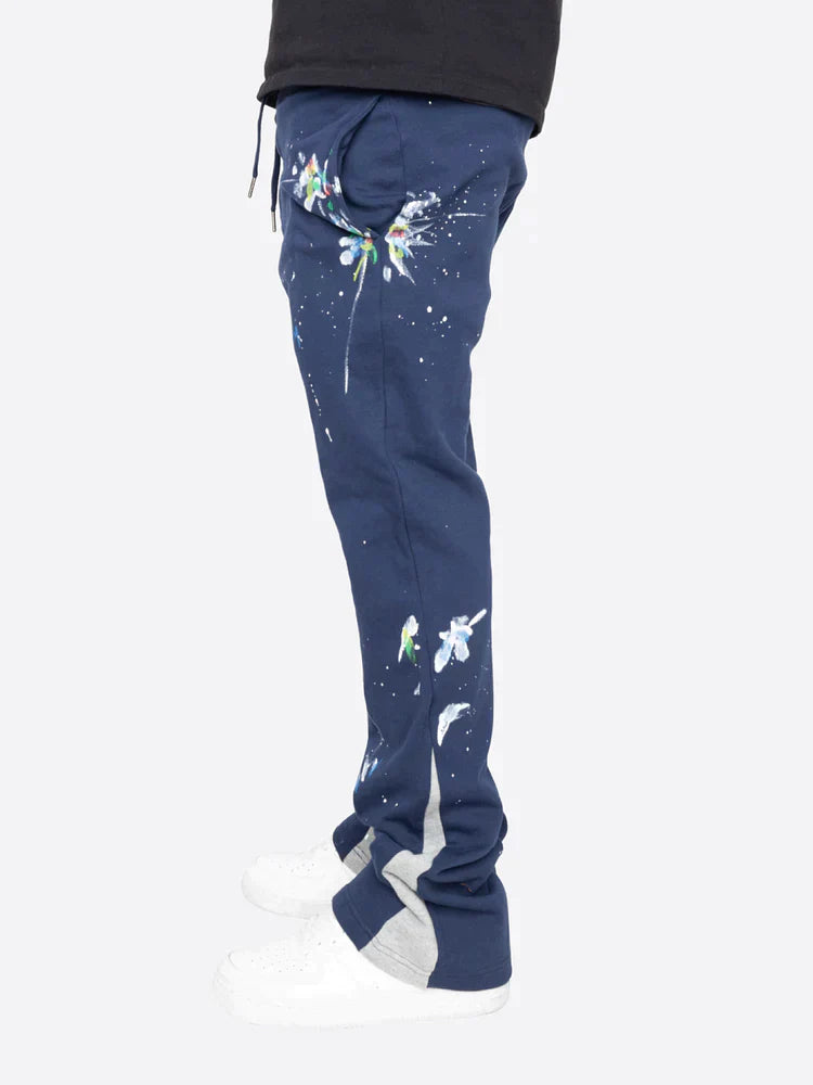 Farbspritzer Flare Sweatpants für entspannte Tage