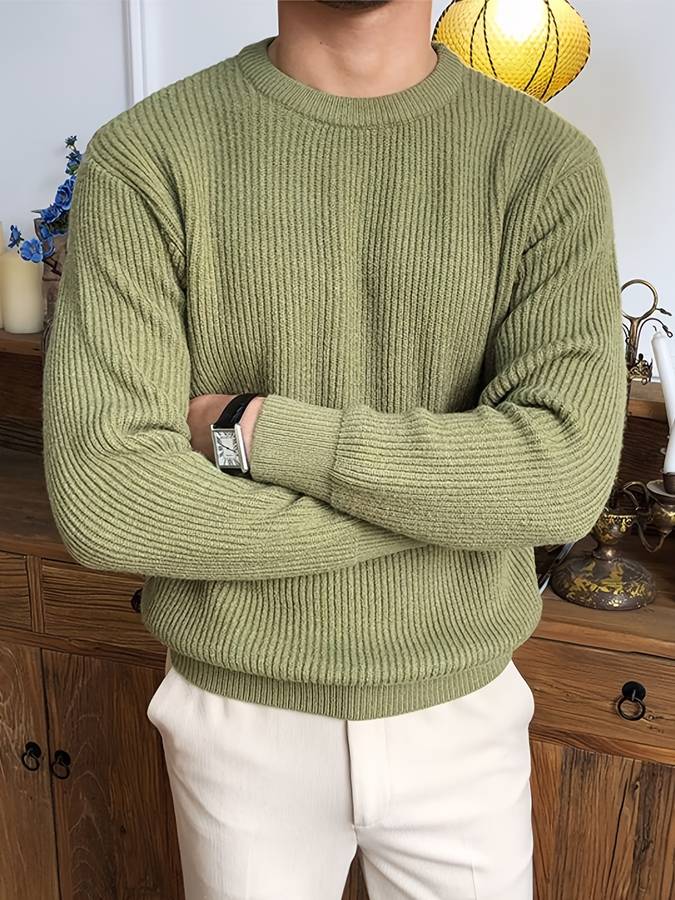 Elegancki sweter o strukturze