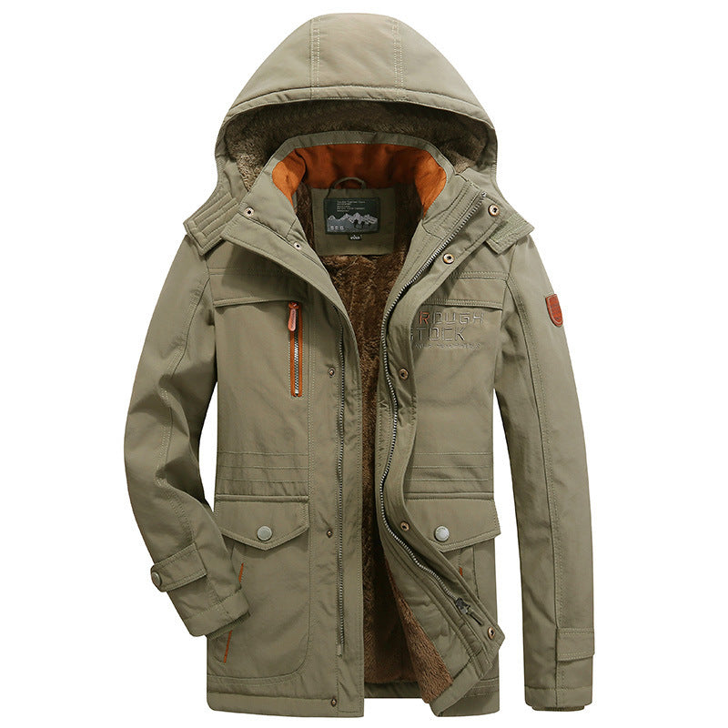 Parka invernale impermeabile e antivento con cappuccio