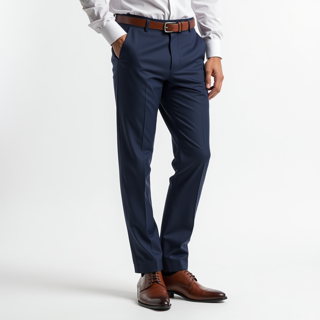 Eleganckie męskie spodnie garniturowe w kroju slim fit z komfortem stretch