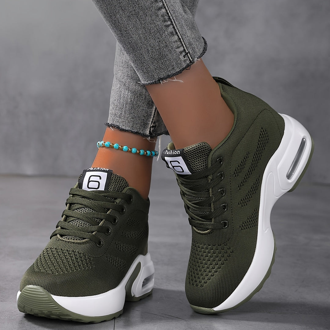 Damen Chunky Sneaker mit Luftpolstersohle – Atmungsaktiv & Komfortabel