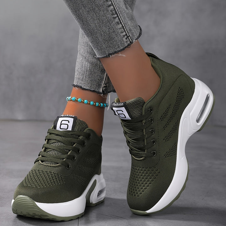 Damen Chunky Sneaker mit Luftpolstersohle – Atmungsaktiv & Komfortabel