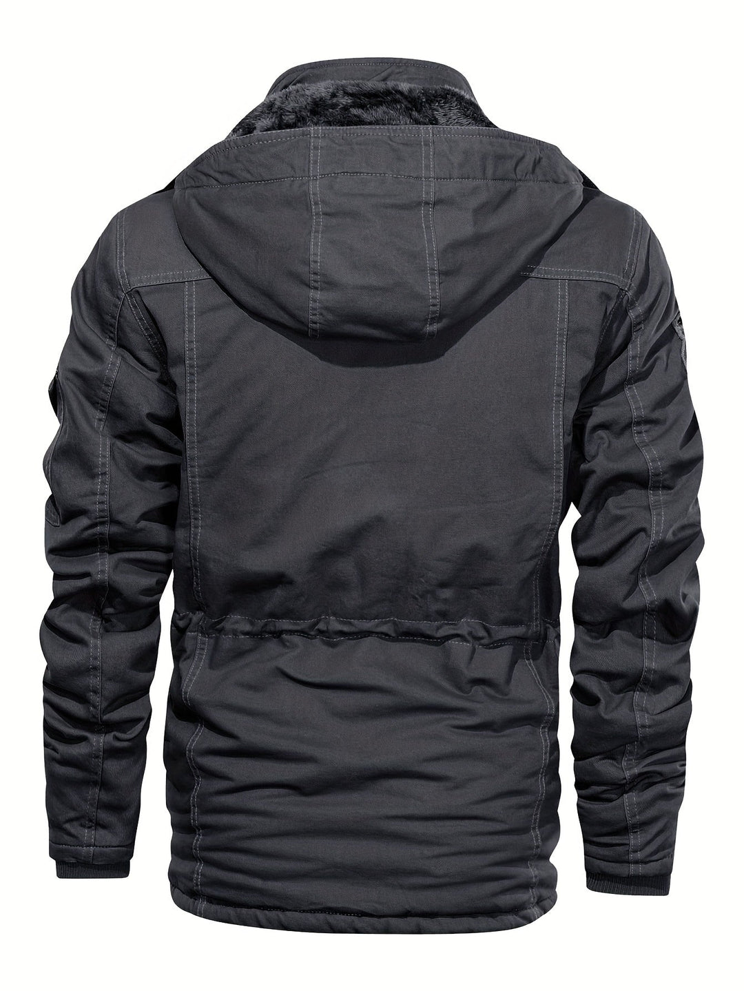 Veste cargo à capuche en polaire chaude tactique pour hommes | Parfaite pour les activités de plein air