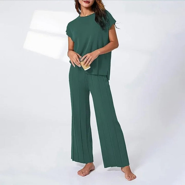 Magdalena – Ensemble élégant deux pièces avec pantalon large et T-shirt