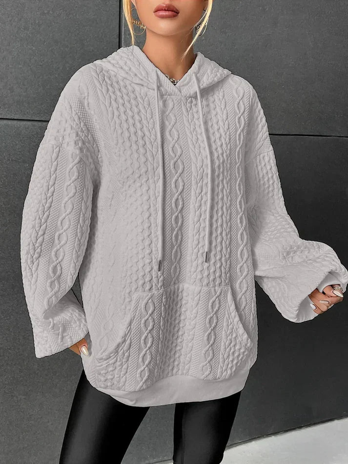 Viktoria - pull en tricot pour femmes avec capuche
