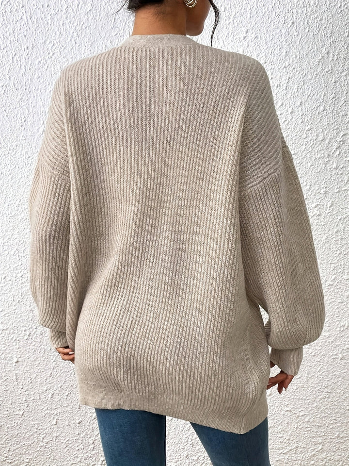 Eleganter warmer Baumwollstrickwaren-Cardigan für Damen | Ideal für den Winter