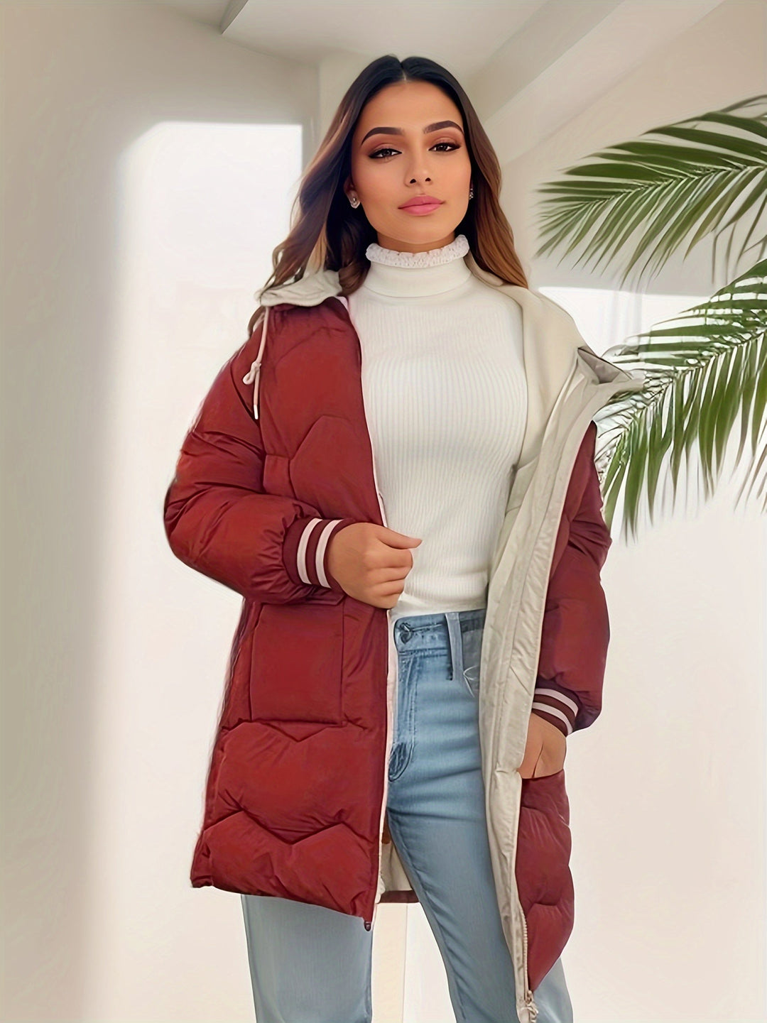 Ada - Warm winter puffer jacket for women