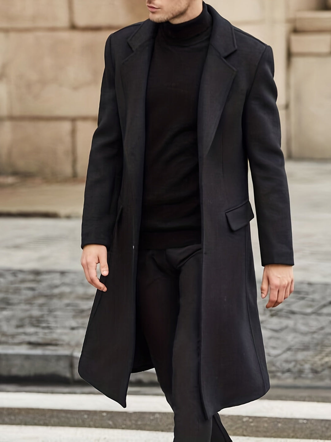 Manteau d'hiver trench rétro élégant pour hommes | Parfait pour les activités de plein air