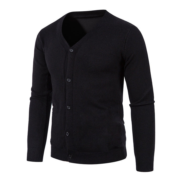 Cardigan en tricot pour homme – col en V, coupe classique, léger et confortable