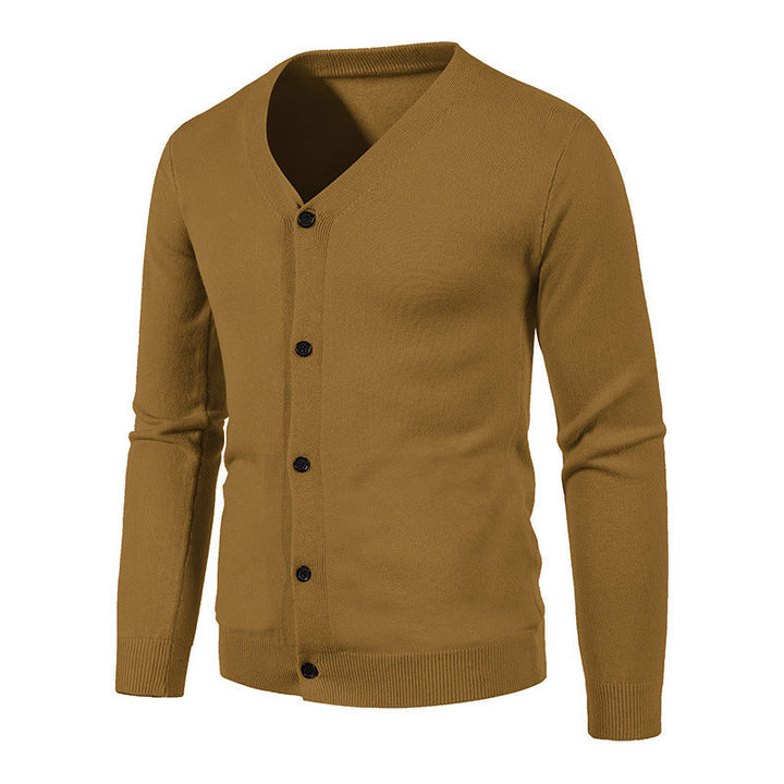 Cardigan en tricot pour homme – col en V, coupe classique, léger et confortable